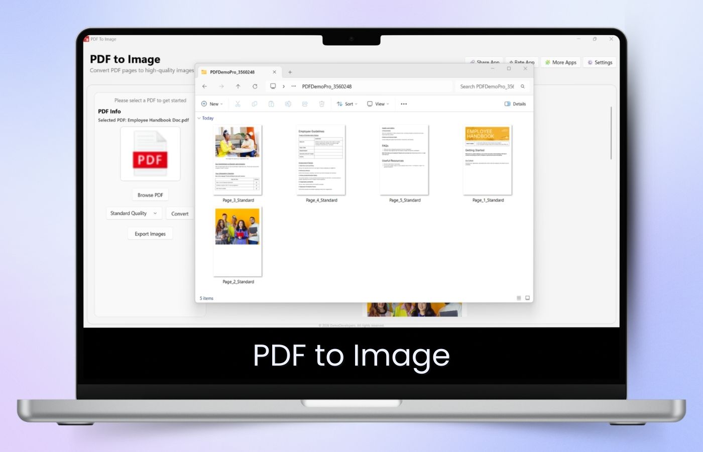 PDF to Image Converter App